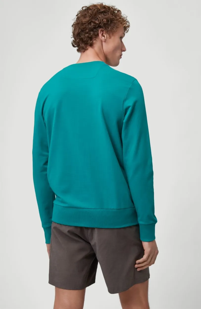 Sudadera O’NEILL hombre cuello redondo JACKS WAVE CREW SWEATSHIRT Green Ref. 1A1434 verde esmeralda logo pecho