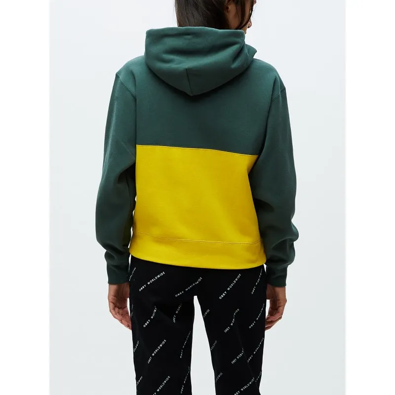 Sudadera OBEY con capucha para mujer Sonora Hood Ref. 211610078 Verde con banda amarilla