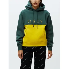 Sudadera OBEY con capucha para mujer Sonora Hood Ref. 211610078 Verde con banda amarilla