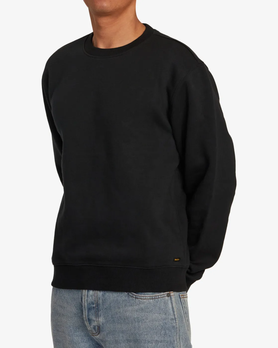 Sudadera RVCA con capucha unisex AVYFT00343 DAY SHIFT CREW (rvb) BLACK-NEGRO