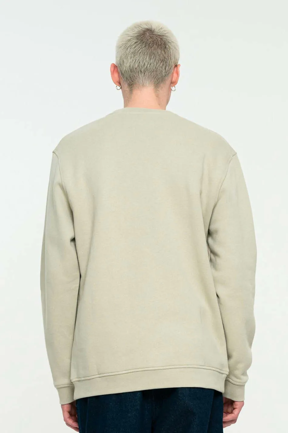 Sudadera SANTA CRUZ hombre cuello redondo DAYLIGHT DOT FRONT CREW Ref. SCA-CRW-1009 beige