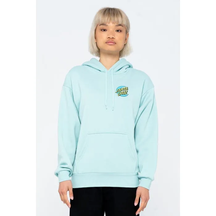 Sudadera SANTA CRUZ Mujer con capucha ALT. ENERGY sea blue Ref. SCA-WHD-0542 azul agua flores