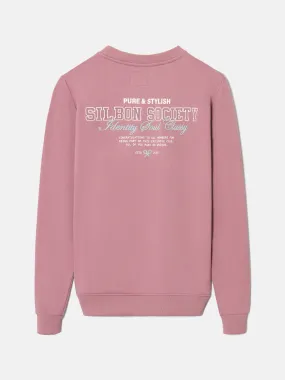 Sudadera silbon society burdeos