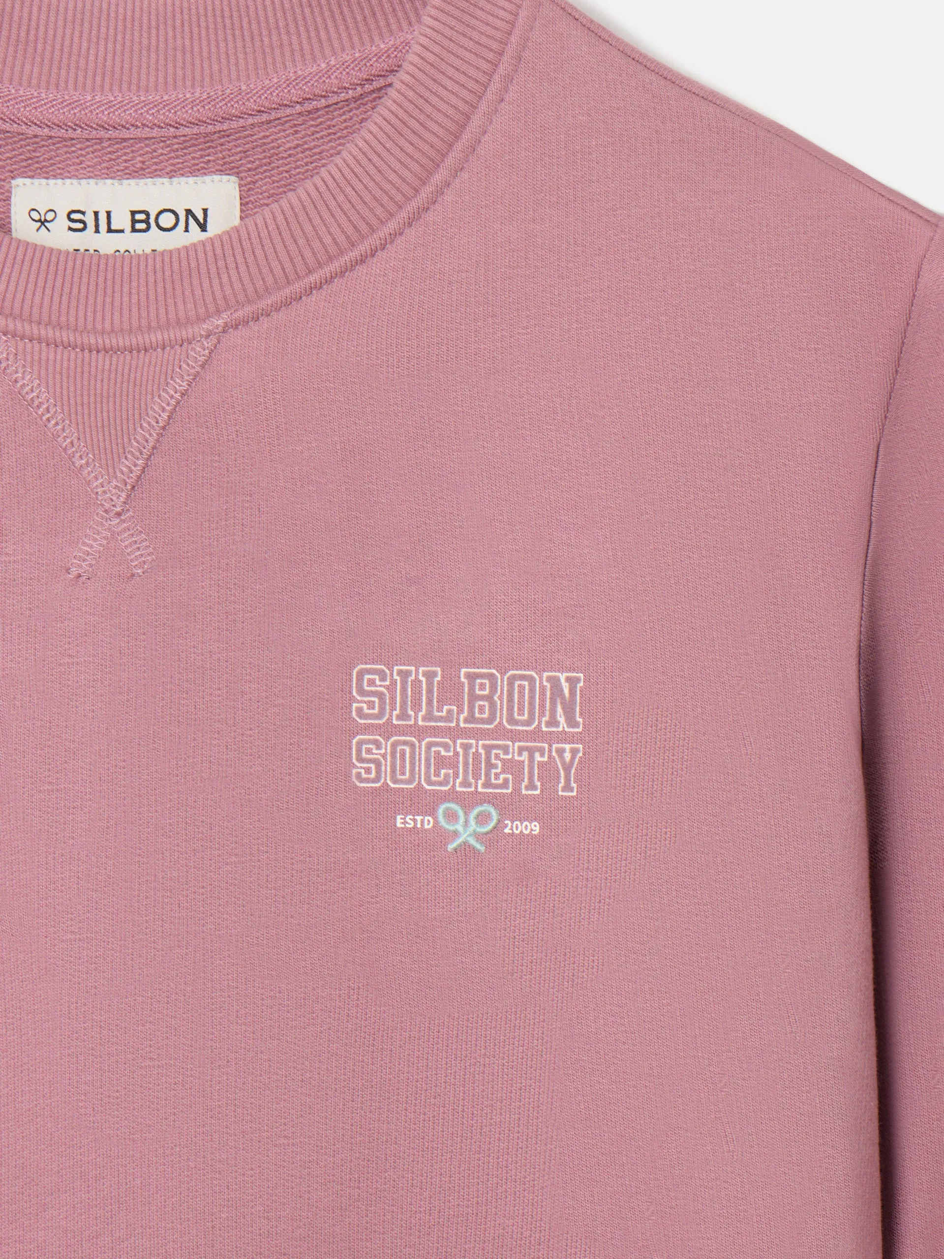 Sudadera silbon society burdeos