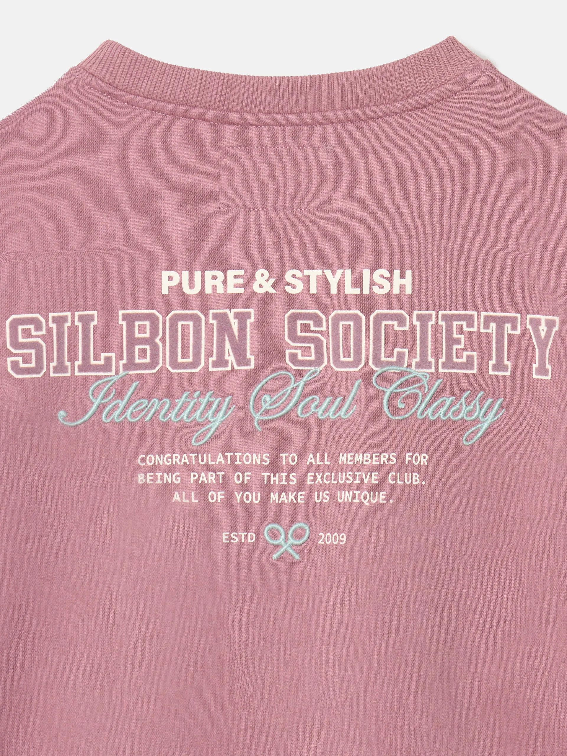 Sudadera silbon society burdeos