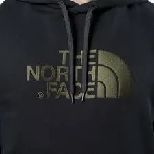 Sudadera THE NORTH FACE hombre con capucha DREW PEAK ref. T0A0TETY1 negra con logo bordado verde caqui