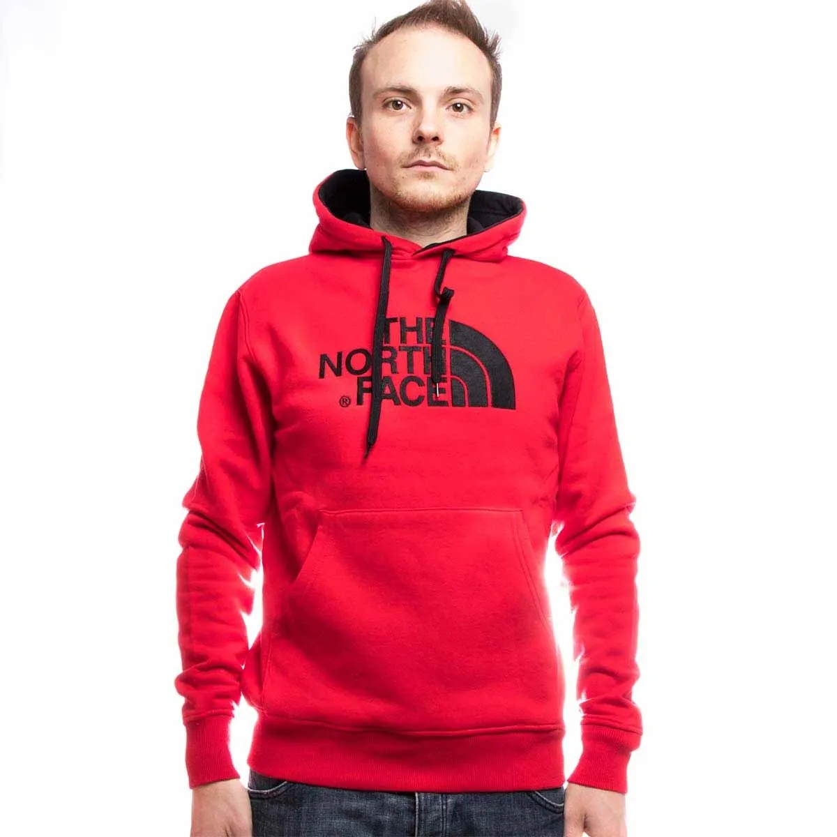 Sudadera THE NORTH FACE hombre con capucha DREW PEAK ref. T0AHJY64M Roja con logo bordado negro