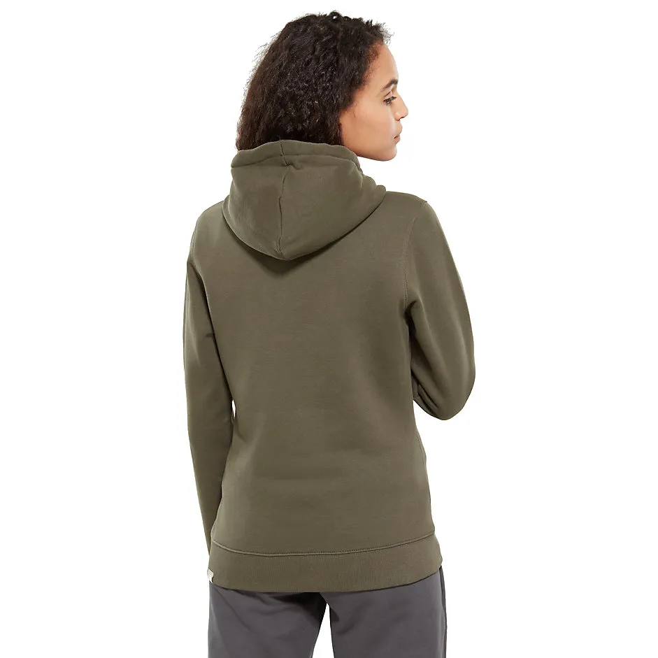 Sudadera THE NORTH FACE mujer con capucha DREW PEAK ref. T0A8MU31L caqui con logo bordado negro