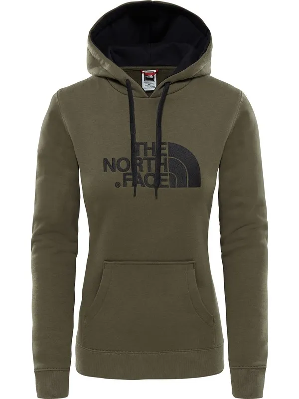 Sudadera THE NORTH FACE mujer con capucha DREW PEAK ref. T0A8MU31L caqui con logo bordado negro