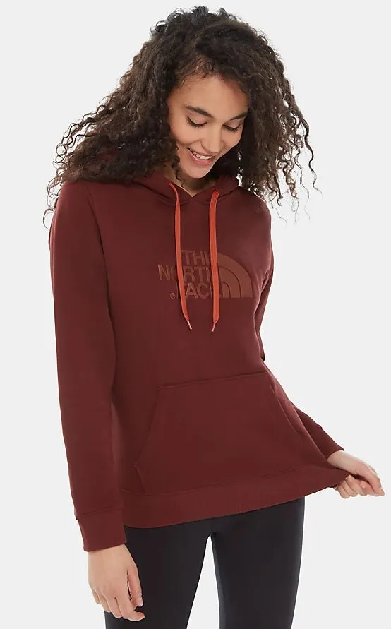 Sudadera THE NORTH FACE mujer con capucha DREW PEAK ref. T0A8MU38X Vino con logo bordado cobre