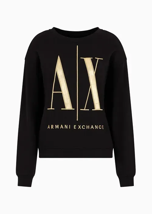 Sweatshirt Women Black Armani Exchange