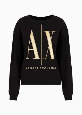 Sweatshirt Women Black Armani Exchange