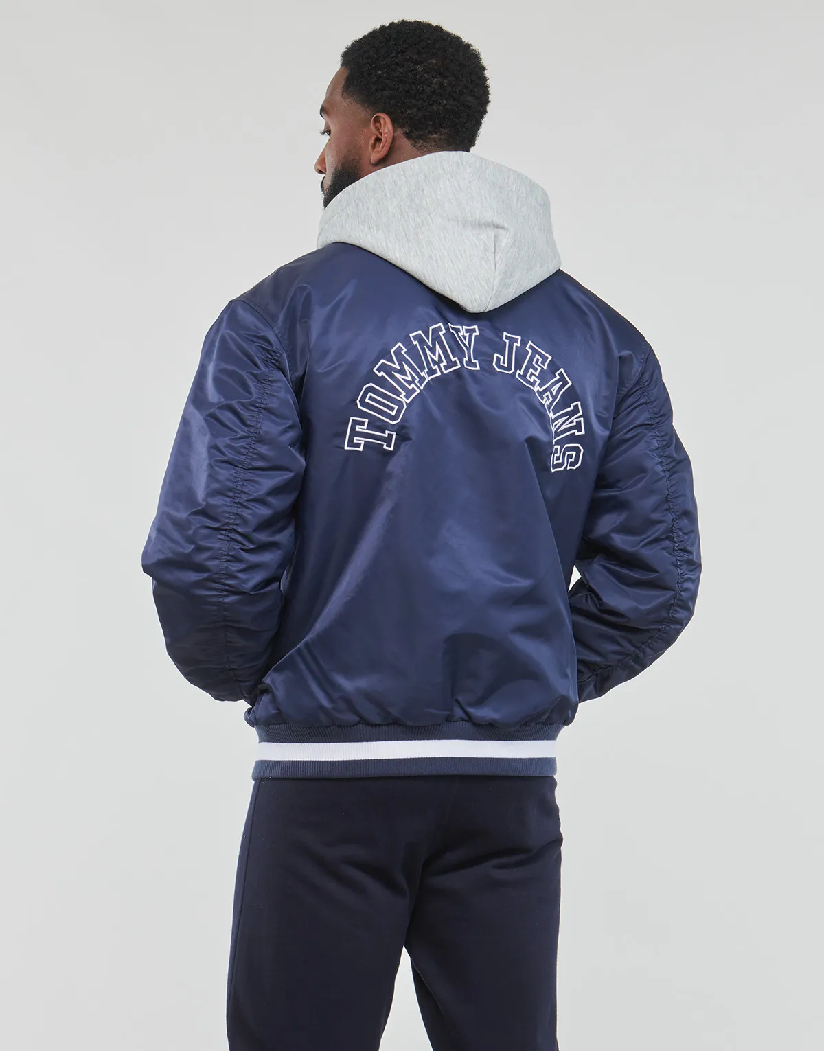 TJM GRAPHIC SATIN BOMBER JACKET