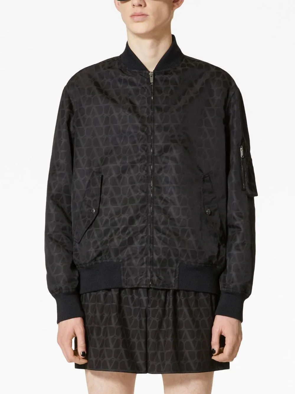 Valentino Garavani Toile Iconographe Light Bomber Jacket