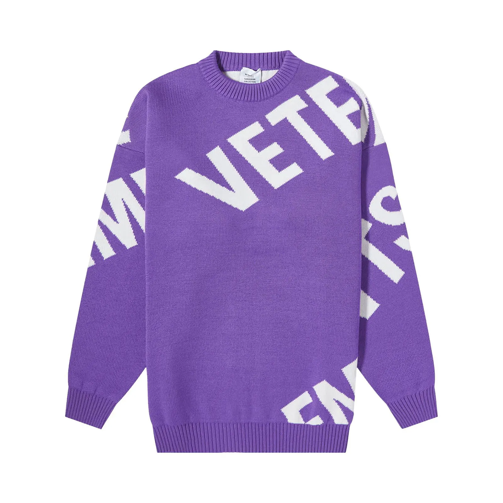 VETEMENTS Giant Logo Knitted Sweater