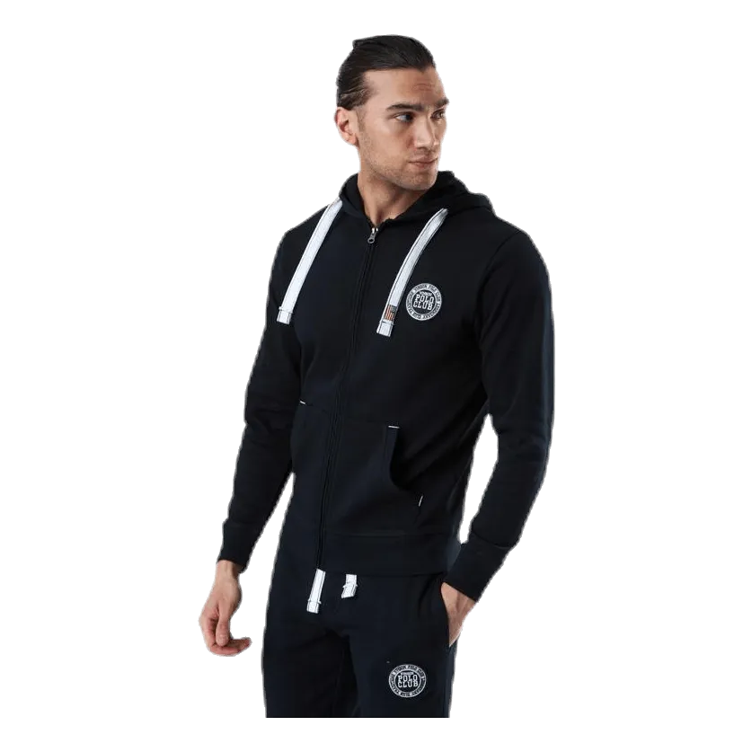 Vinson Polo Club Krew Sweatshirt Full Zip Black