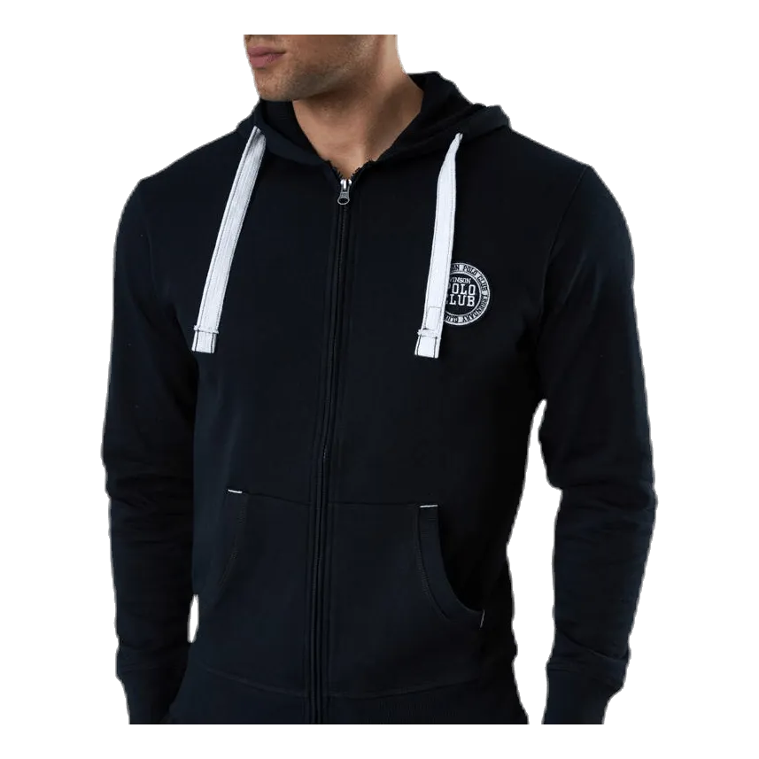 Vinson Polo Club Krew Sweatshirt Full Zip Black