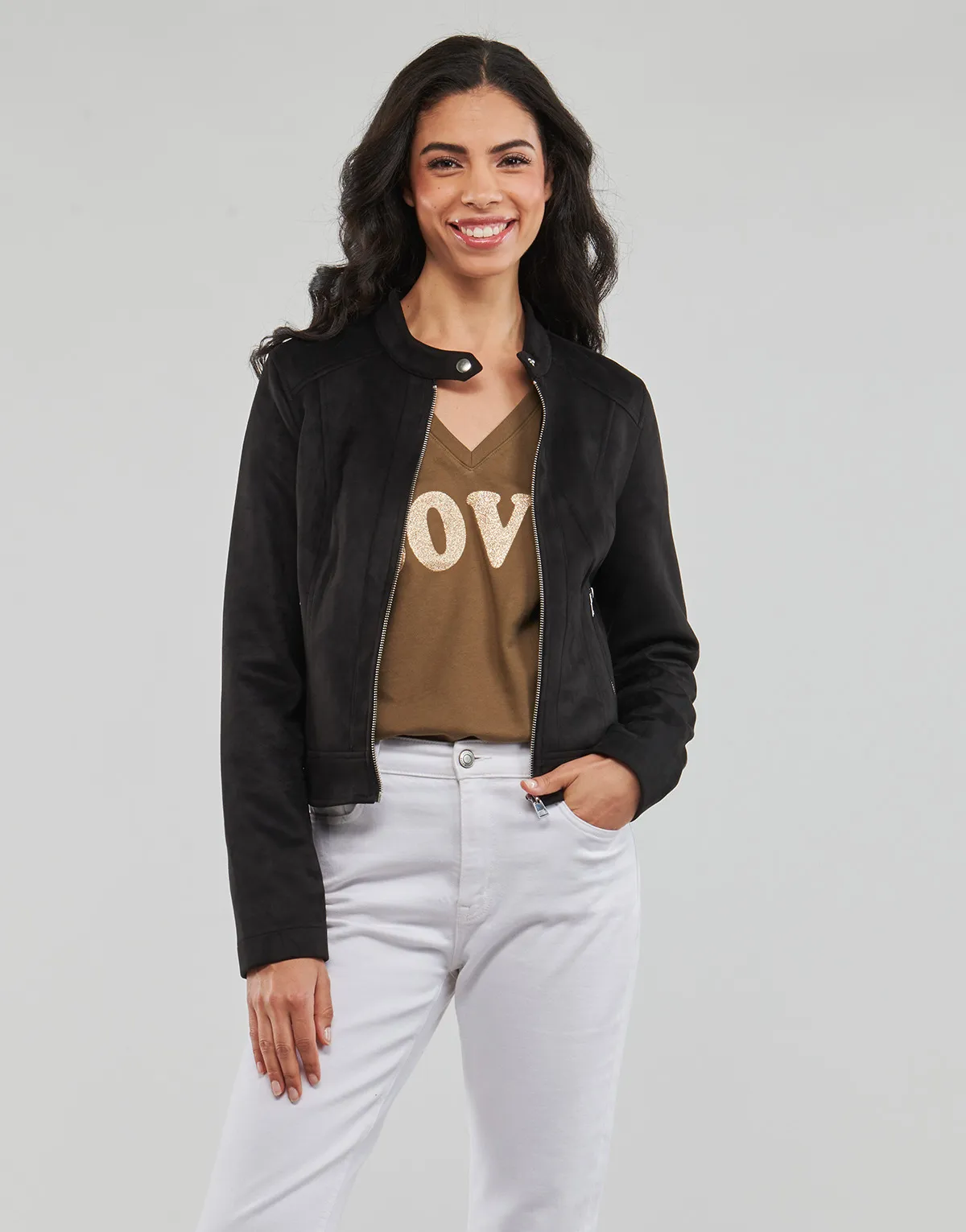 VMJOSE MARI SHORT FAUX SUEDE JACKET BOOS