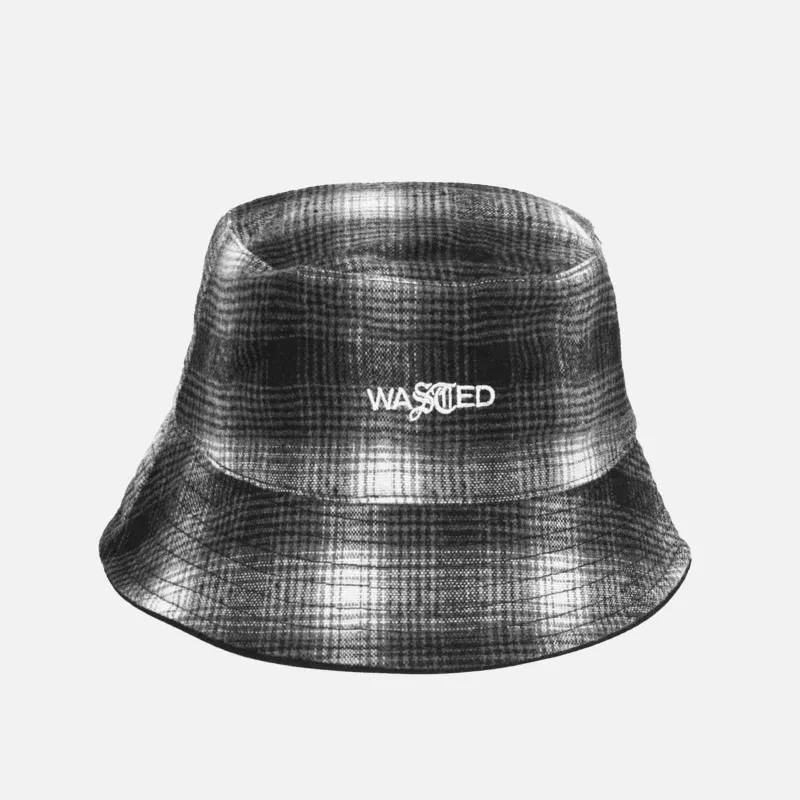 Wasted Paris WPFW21BHSP-BLK Bucket Hat Shadow Plaid