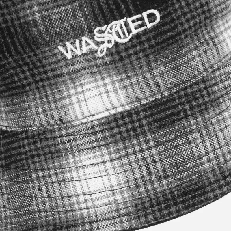 Wasted Paris WPFW21BHSP-BLK Bucket Hat Shadow Plaid