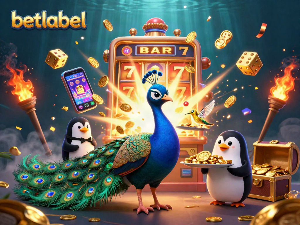 Experience the thrilling gameplay of betlabel casino with dazzling characters and vibrant casino elements.